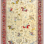 Persian Qum Pure Silk (Hunting) - 2.95 x 2.03