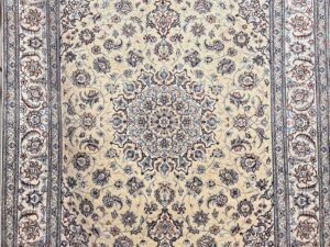 Persian Nain Silk Inlaid - 3.07 x 2.05