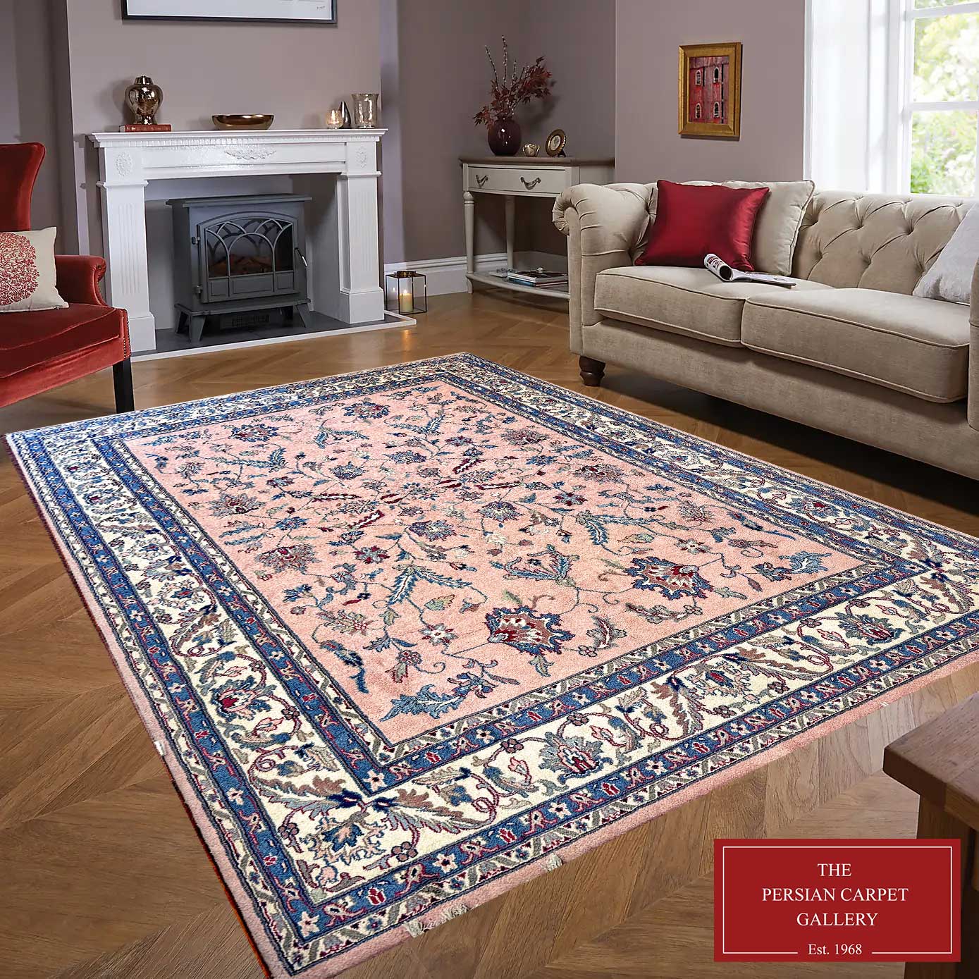 Indian Budoie - 3.65 x 2.75 - Heritage Rug Sale