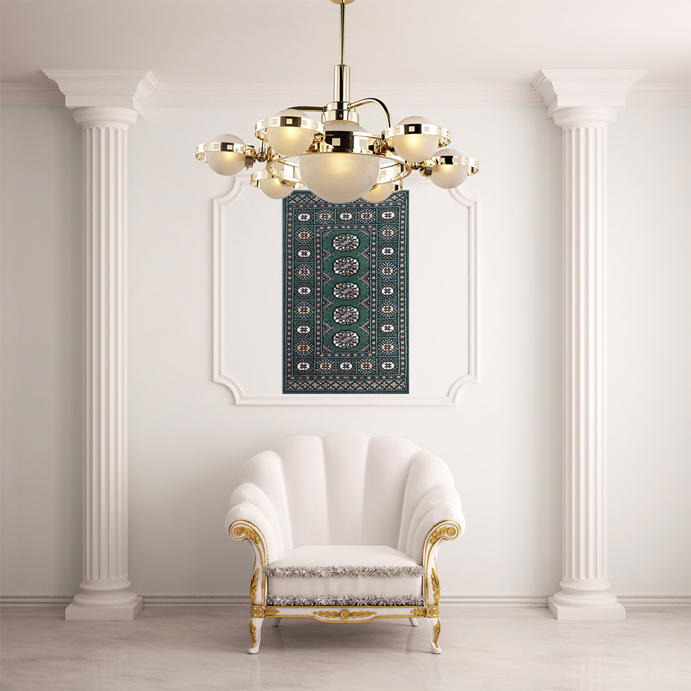 Classical interior with an armchair